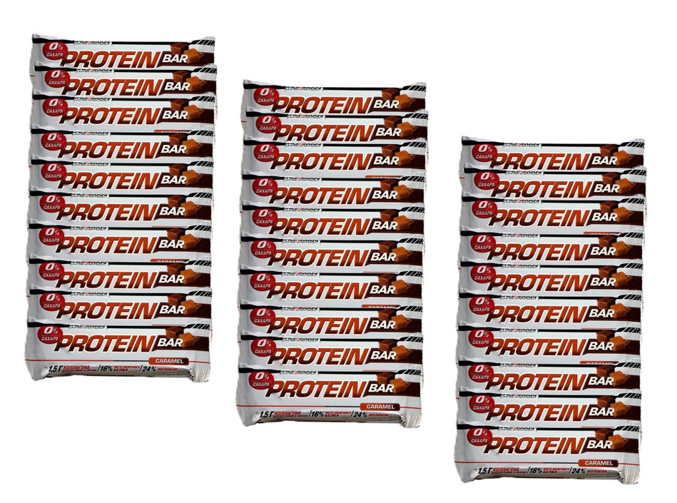 фото Ironman ironman, protein bar с коллагеном без сахара, 30х50 г (карамель)