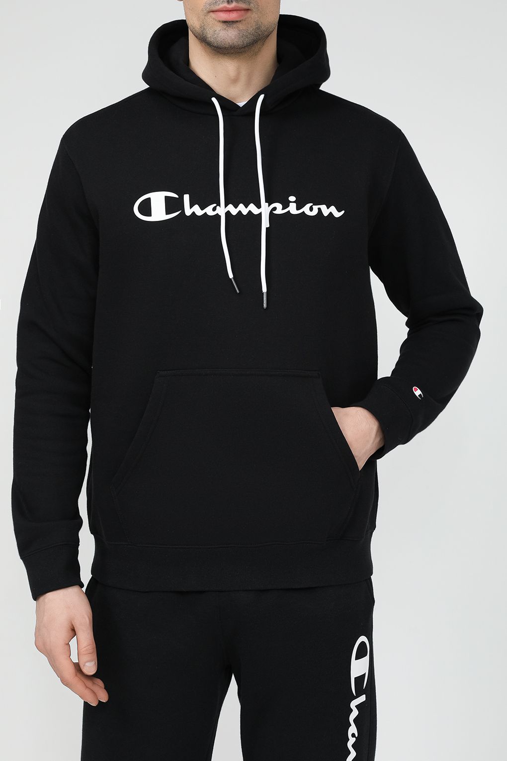 

Худи мужское Champion 218282 черное S, Черный, 218282