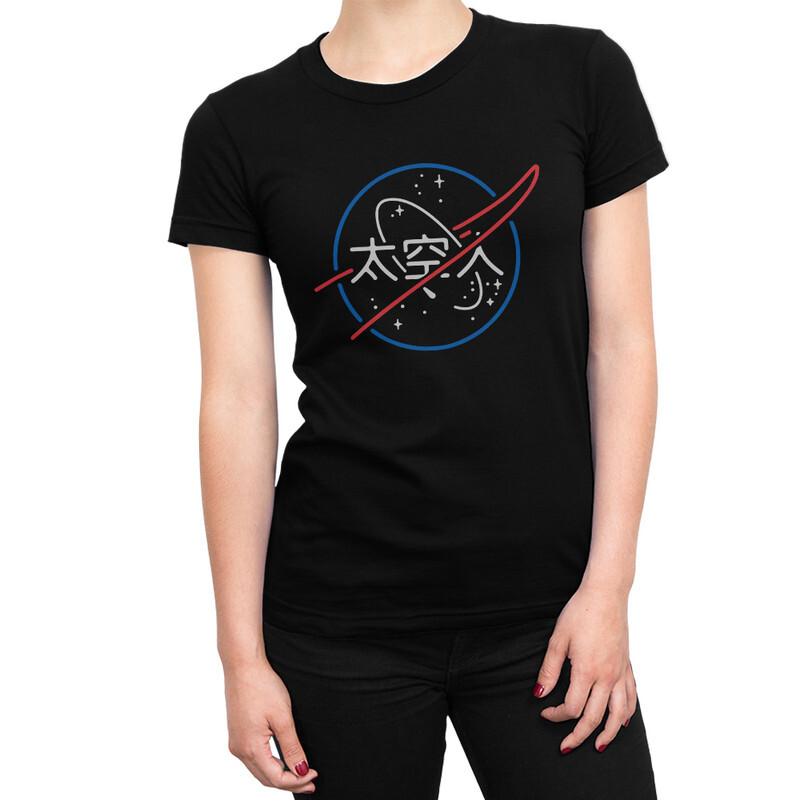 

Футболка женская Dream Shirts Логотип НАСА - NASA 987362111 черная 3XL, Логотип НАСА - NASA 987362111