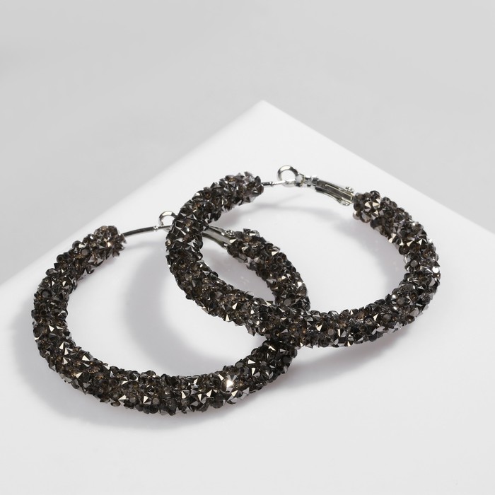 

Серьги из бижутерного сплава Queen Fair Кольца, стразы, Кольца