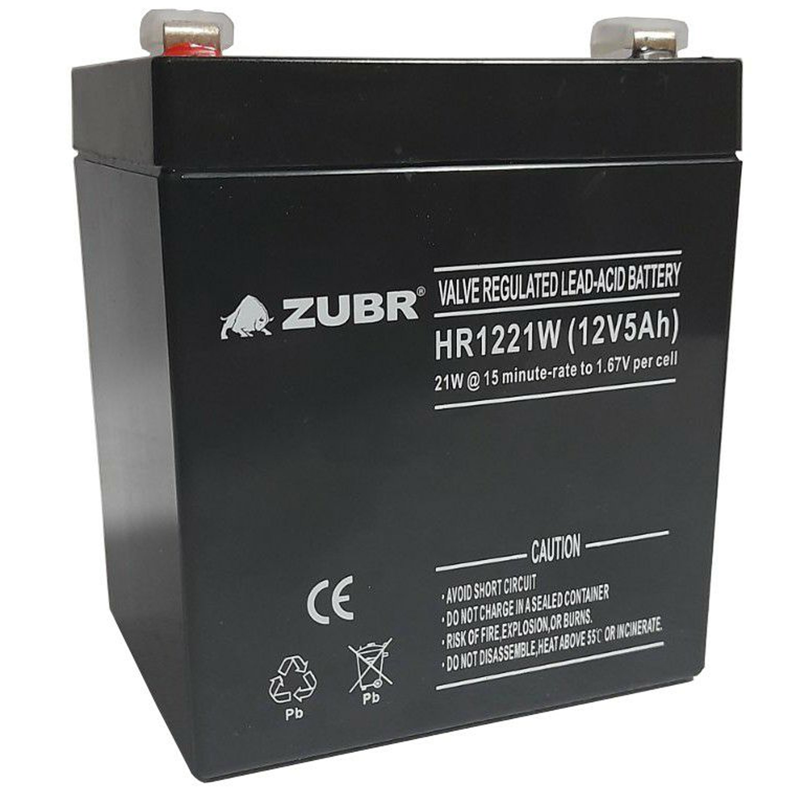 Аккумулятор для ИБП Zubr ZUBR 12V 5Ah 5 А/ч 12 В ZUBR12V5Ah