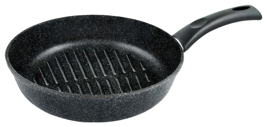 Сковорода для гриля Нева-Металл Черный гранит 24 см черный 528455