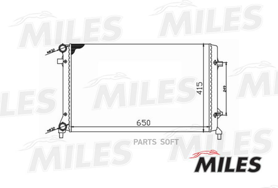 

MILES Радиатор охлаждения VAG A3 1.4-2.5/2.0D 03-