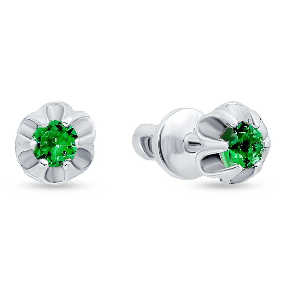 

Серьги из серебра 585Gold 702012130, фианит, 702012130