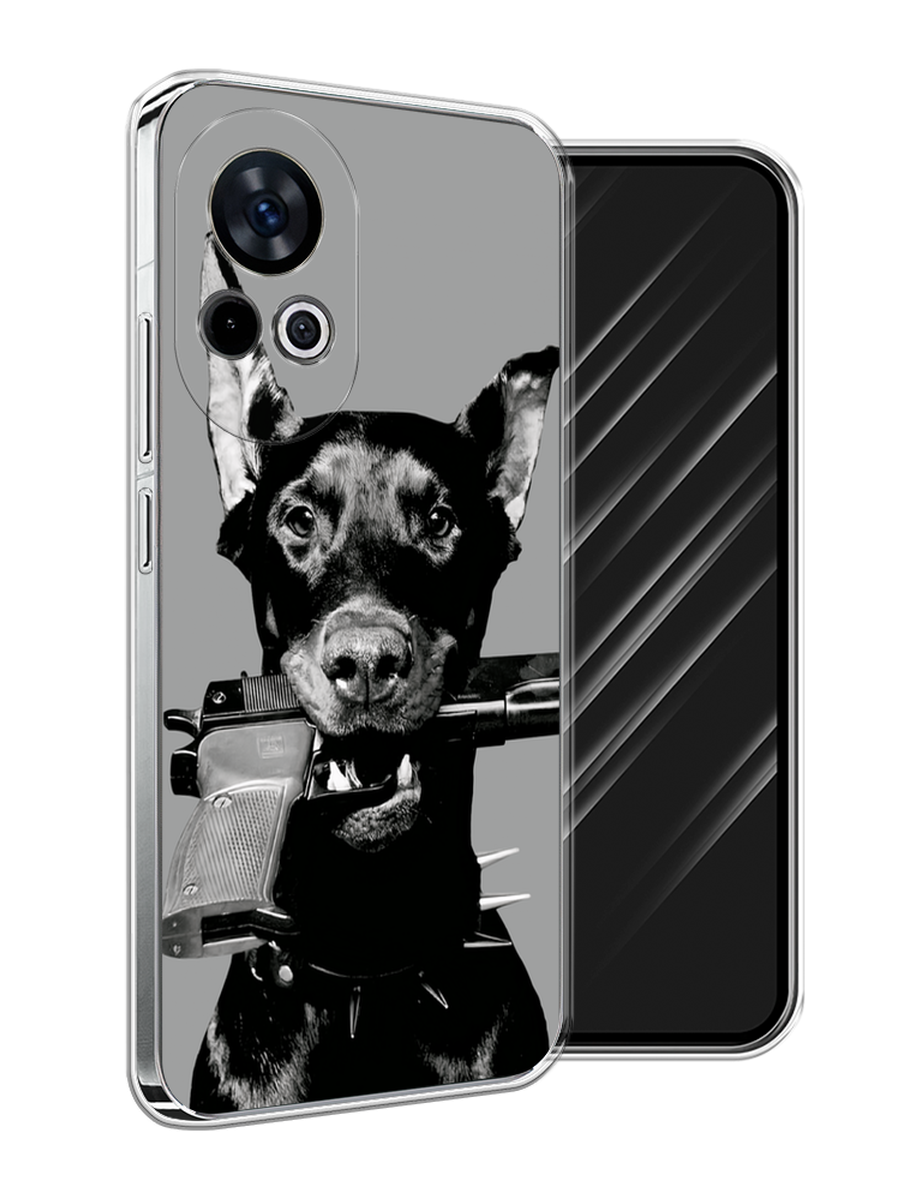 

Чехол Awog на Huawei Nova 12 "Доберман", Серый, 6123050-1