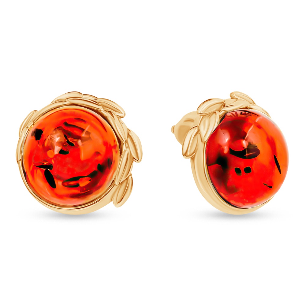 

Серьги из серебра 585Gold 702012272, янтарь, 702012272