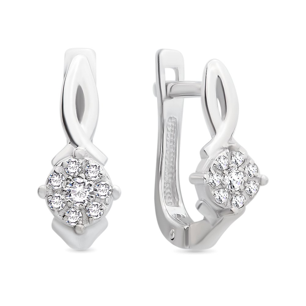 

Серьги из золота 585Gold 102006022, бриллиант, 102006022
