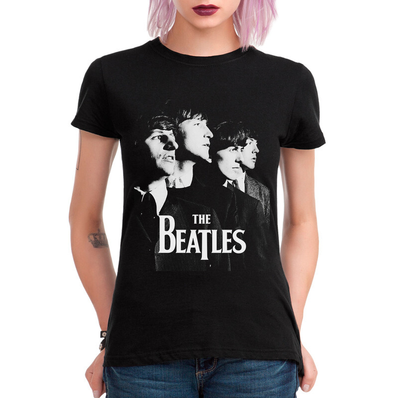 

Футболка женская Dream Shirts The Beatles 989451111 черная 3XL, The Beatles 989451111