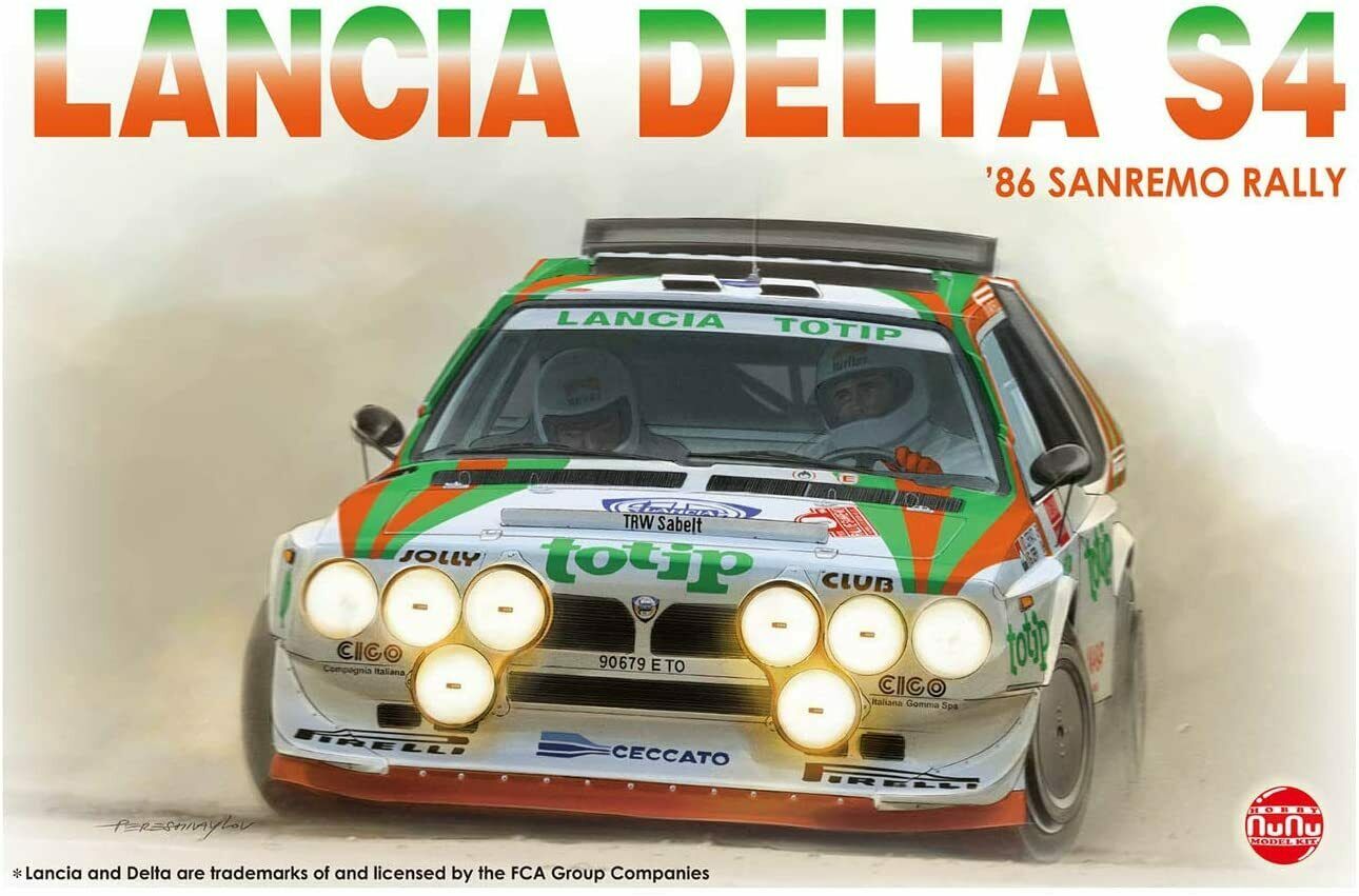 фото Сборная модель nunu 1/24 lancia delta s4 '86 sanremo rally pn24005