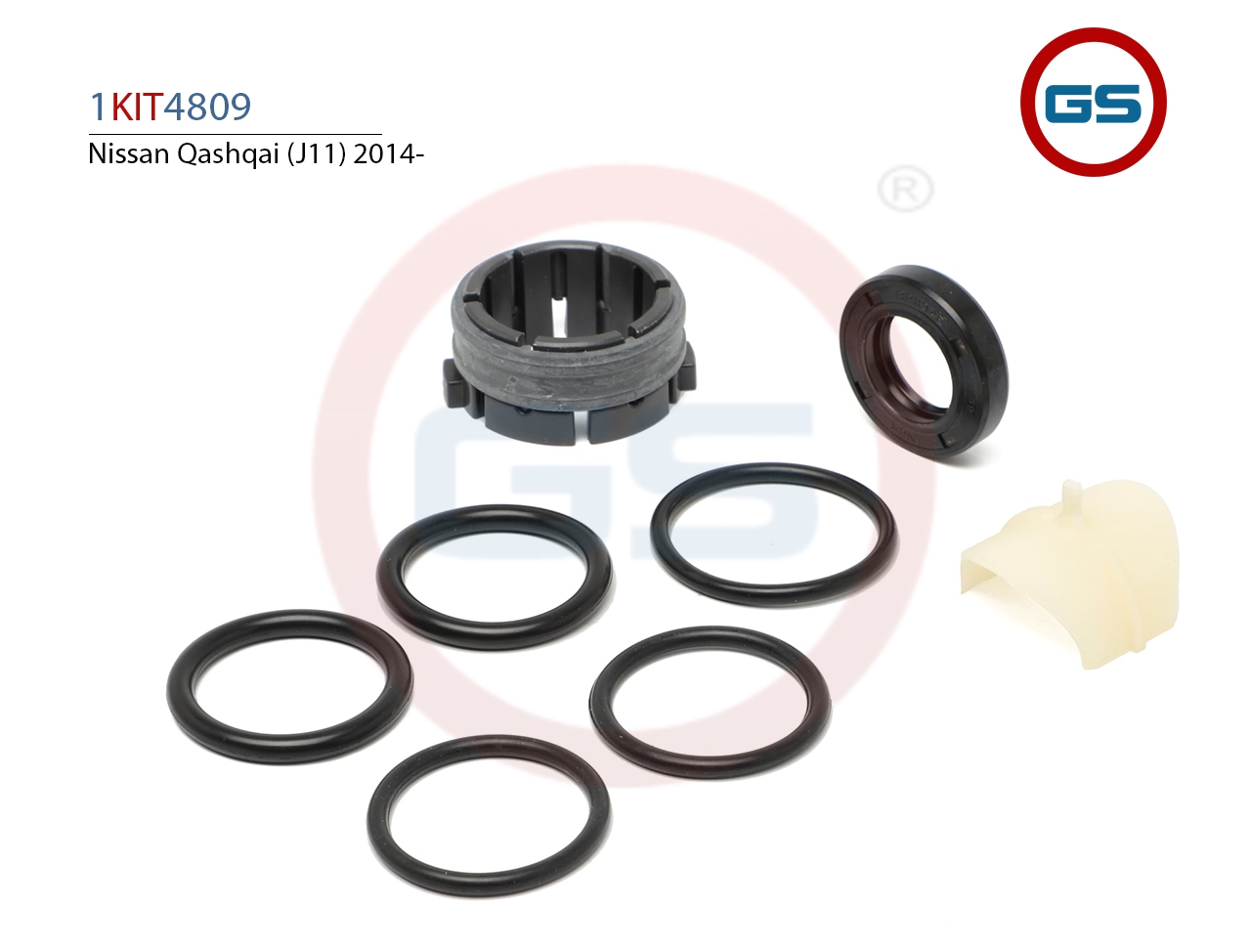 

Ремкомплект GS рулевой рейки Nissan Qashqai 2014- 1KIT4809