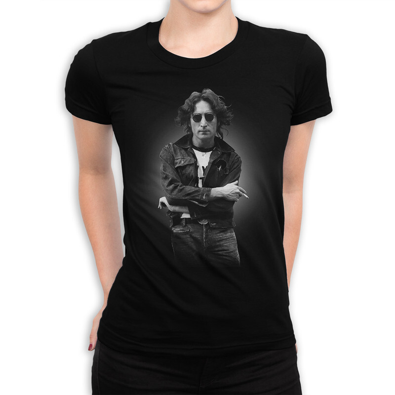 

Футболка женская Dream Shirts Джон Леннон 989452111 черная XL, Джон Леннон 989452111