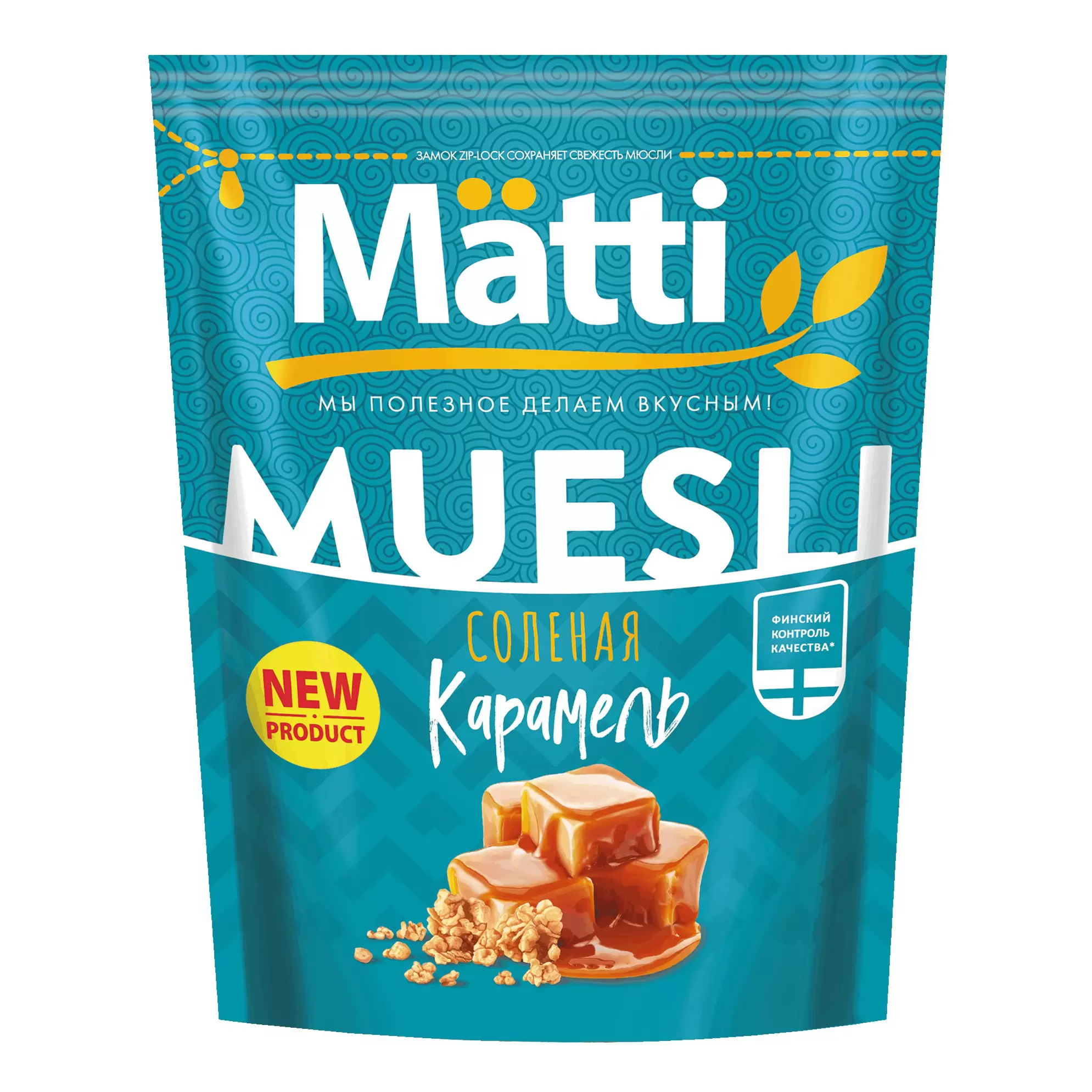 

Мюсли Matti овсяные соленая карамель 500 г