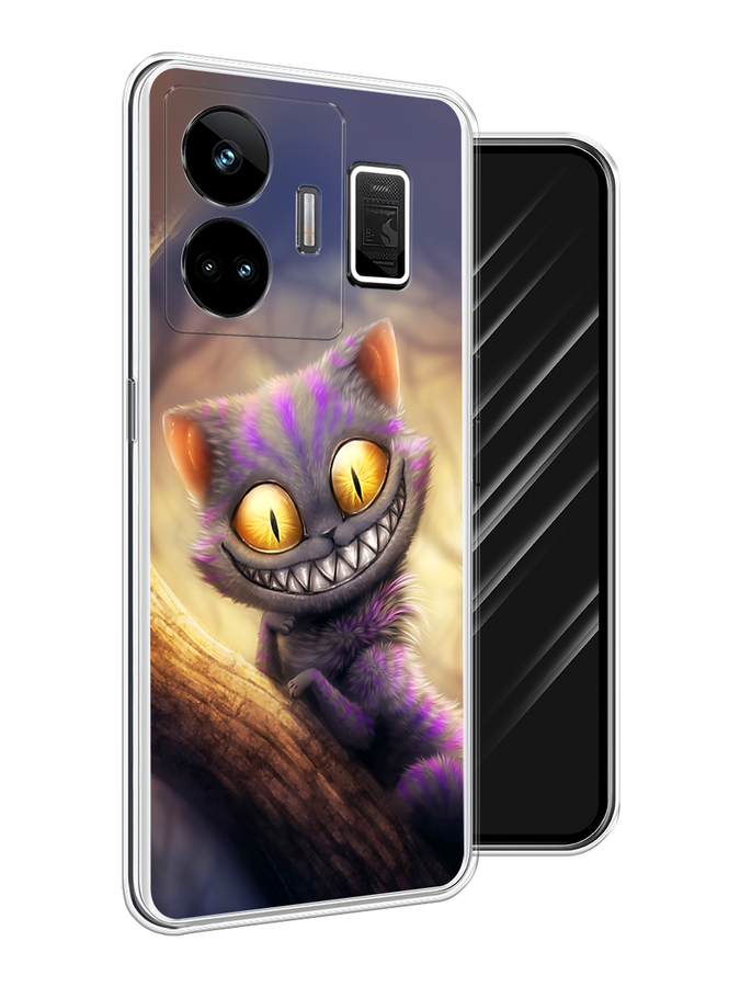 

Чехол Awog на Realme GT Neo 5 5G/GT 3 "Cheshire Cat", Фиолетовый;желтый, 2513750-1