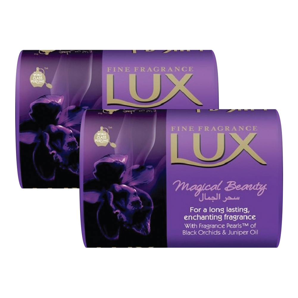 Комплект Мыло кусковое туалетное LUX Magical Beauty Магия орхидеи 85 г х 2 шт