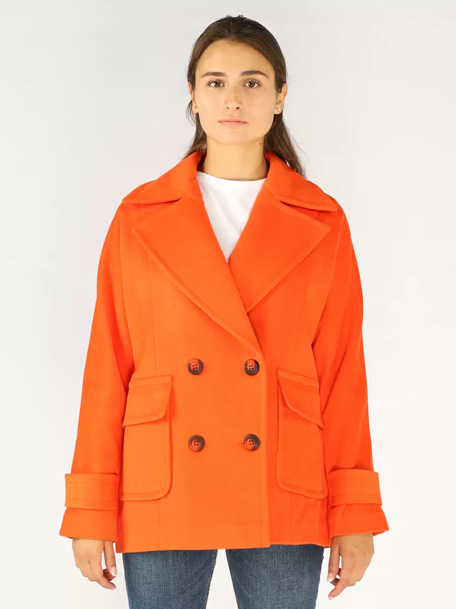 

Жакет женский EQmoda SQ70253 оранжевый 40, SQ70253