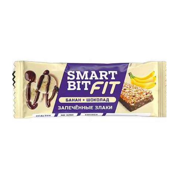 фото Батончик smartbit фит запеченные злаки банан и шоколад 45 г