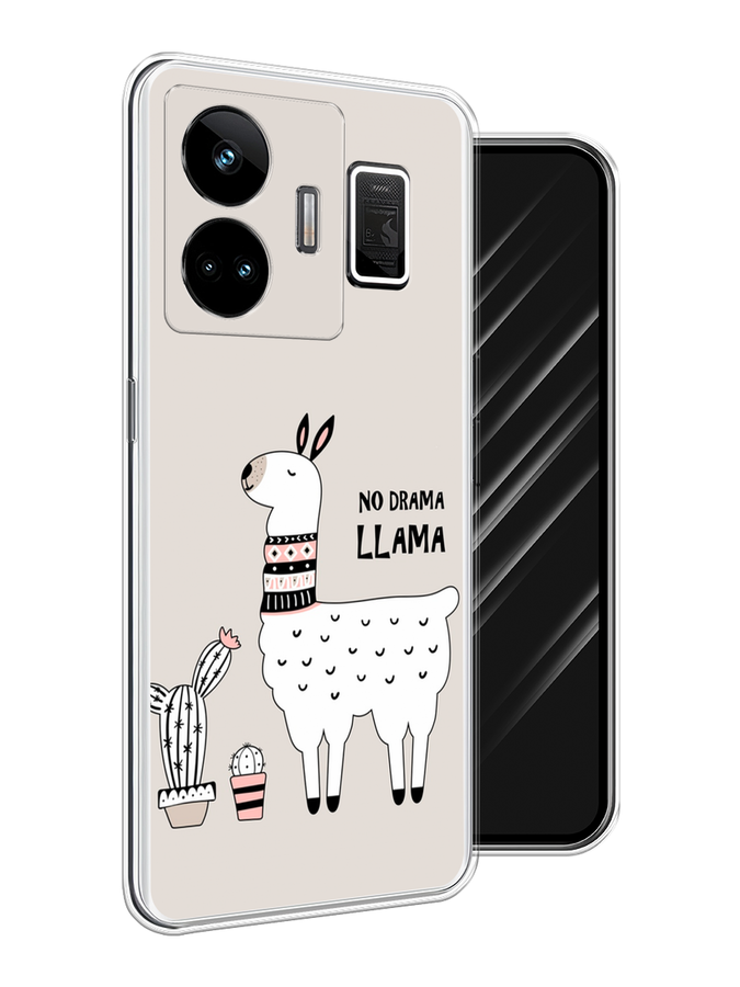 

Чехол Awog на Realme GT Neo 5 5G/GT 3 "No drama LLama", Бежевый;серый;белый, 2513750-2