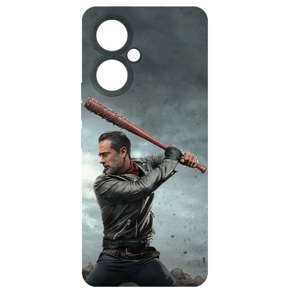 

Чехол-накладка Krutoff Soft Case Ходячие мертвецы. Ниган для TECNO Camon 19 Pro черный