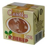 

Сливки Клевер 20% 500 г бзмж