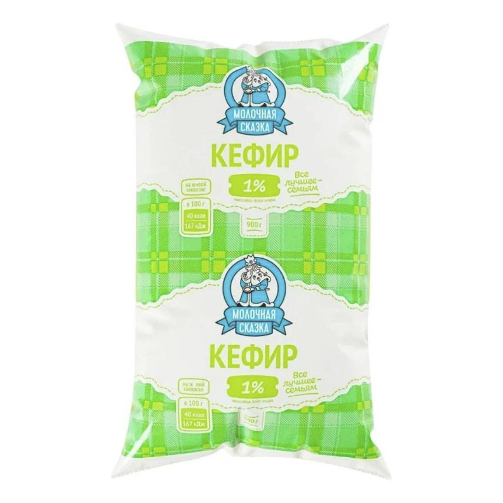 

Кефир Молочная сказка 1% бзмж 900 г