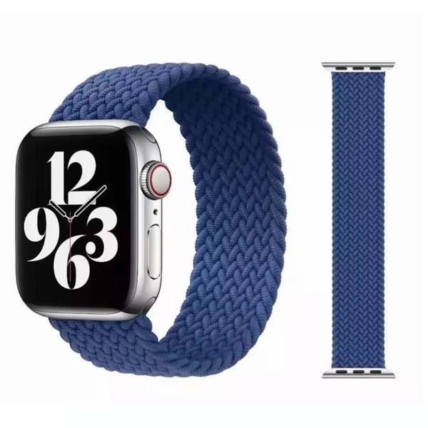 Монобраслет для Apple watch 38/40 (size 6 - 156 ) плетенный синий