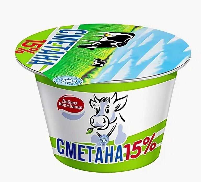 

Сметана Добрая кормилица 15% бзмж 200 г
