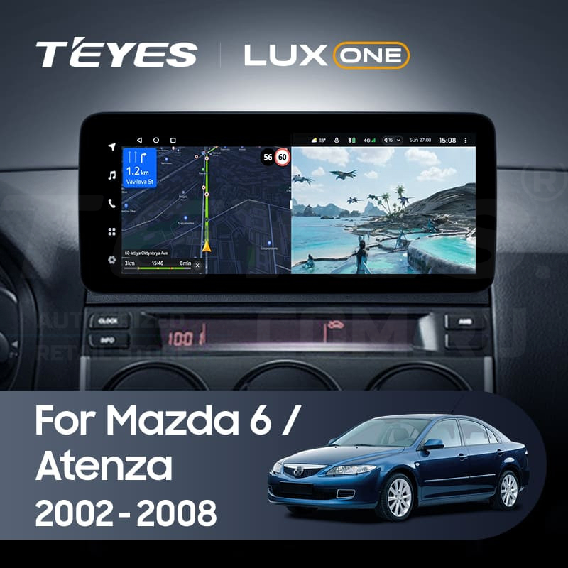 

Штатная магнитола Teyes LUX ONE 6/128 Mazda 6 Atenza GG (2002-2008), Lux One