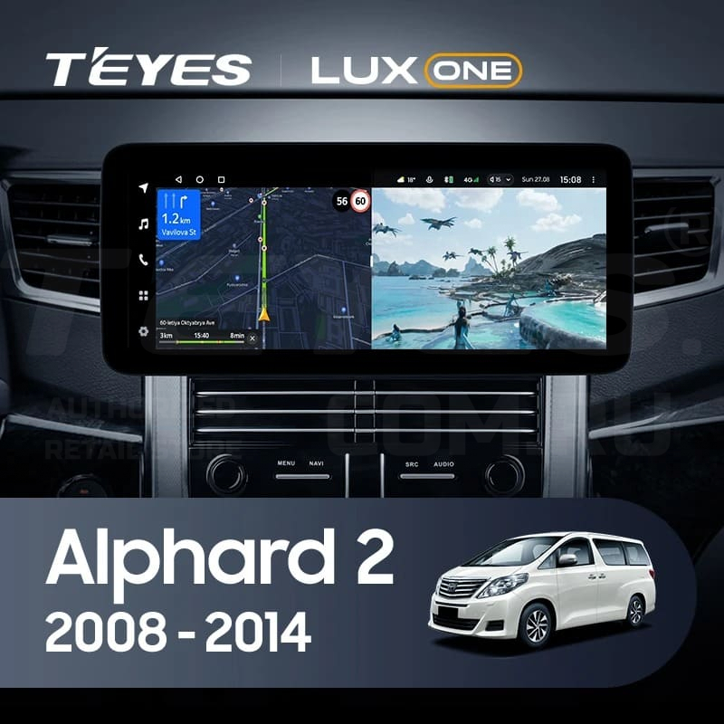 

Штатная магнитола Teyes LUX ONE 6/128 Toyota Alphard 2 H20 (2008-2014) Тип-B, Lux One