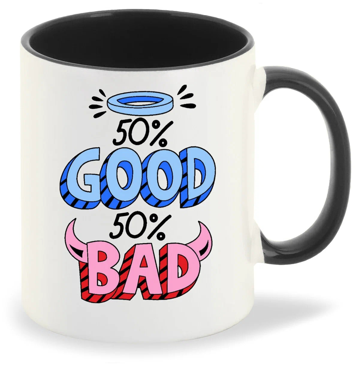 

Кружка CoolPodarok 50 Good 50 Bad