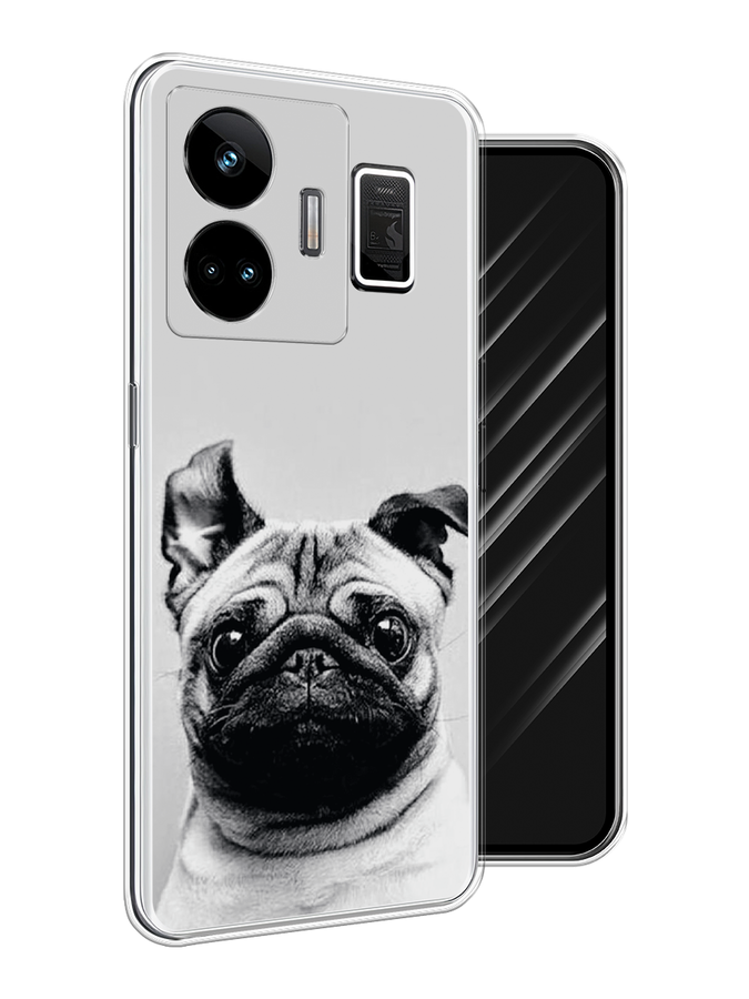 

Чехол Awog на Realme GT Neo 5 5G/GT 3 "Ушастый мопс", Серый, 2513750-1
