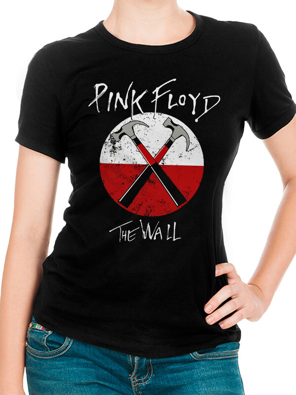 фото Футболка женская dream shirts pink floyd - the wall черная 2xl