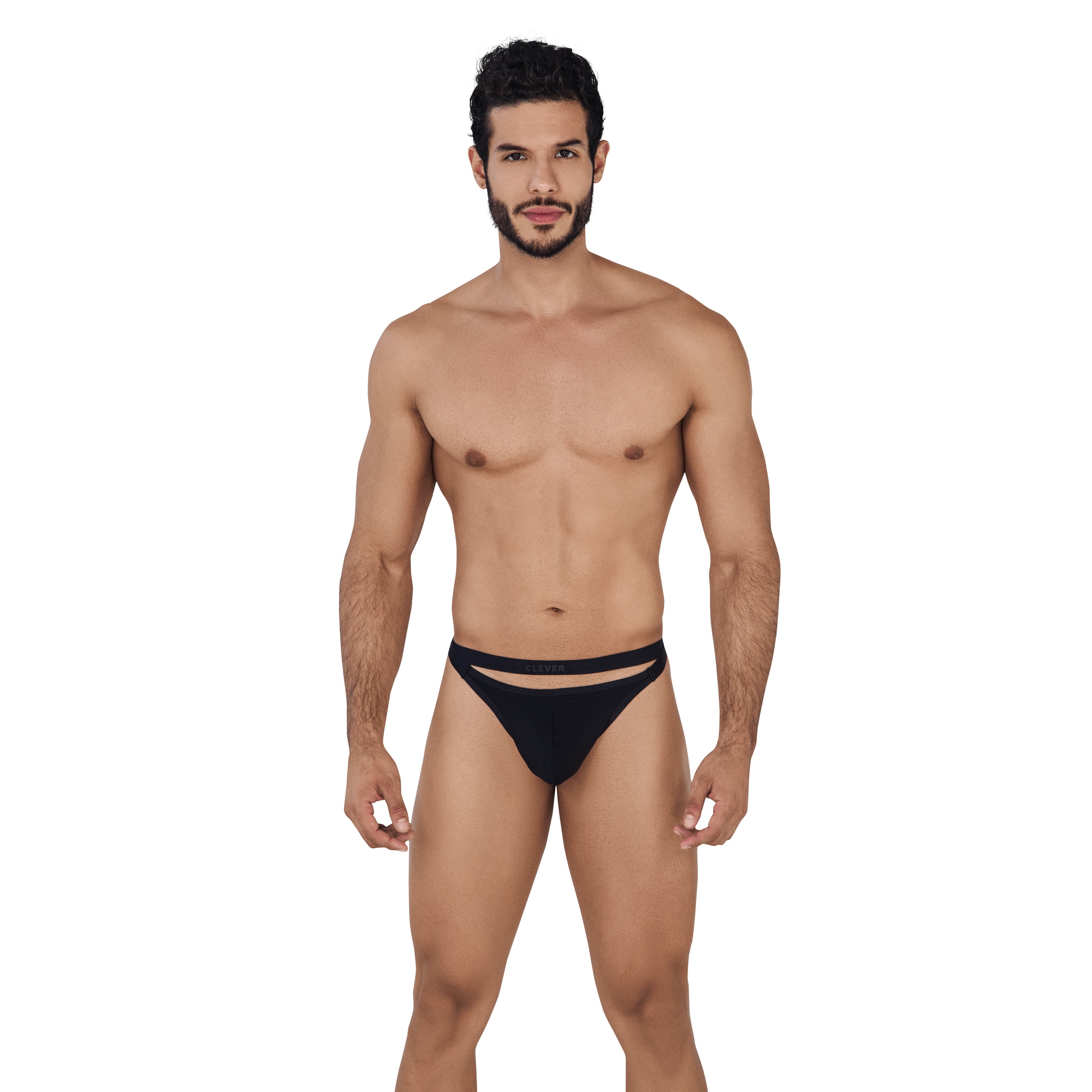 фото Мужские трусы тонги черные clever agleam thong 061611 xl clever masculine underwear