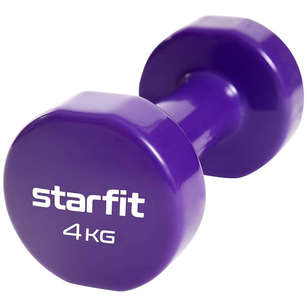 

Гантель виниловая STARFIT Core DB-101 4 кг (пара)(фиолетовый)