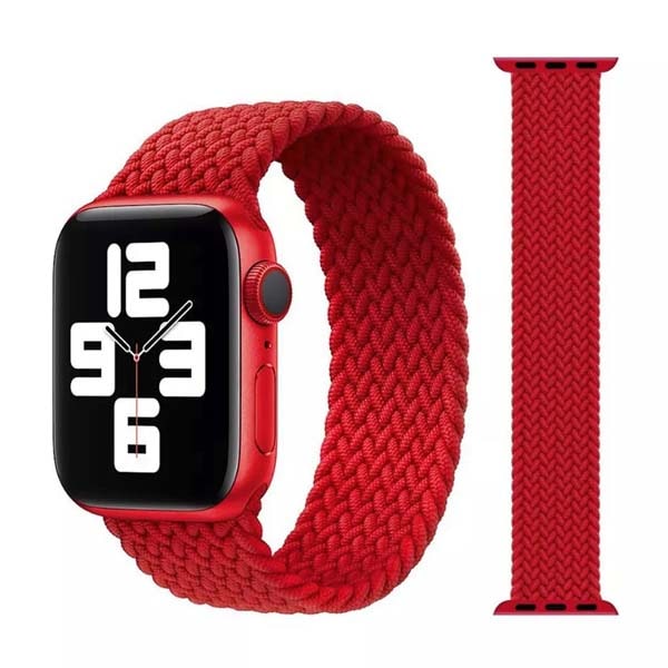 

Монобраслет для Apple Watch 42/44 (size 7 - 163) плетенный красный, Watch