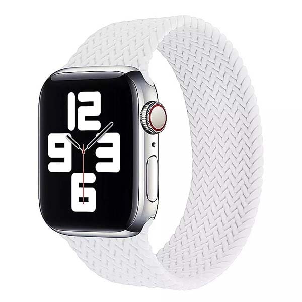 

Монобраслет для Apple Watch 42/44 (size 7 - 163) плетенный белый, Watch