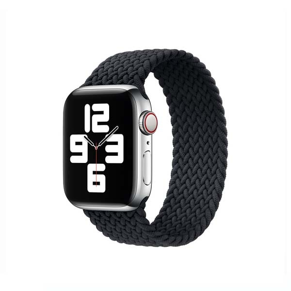 Монобраслет для Apple Watch 42/44 (size 7 - 163) плетенный черный