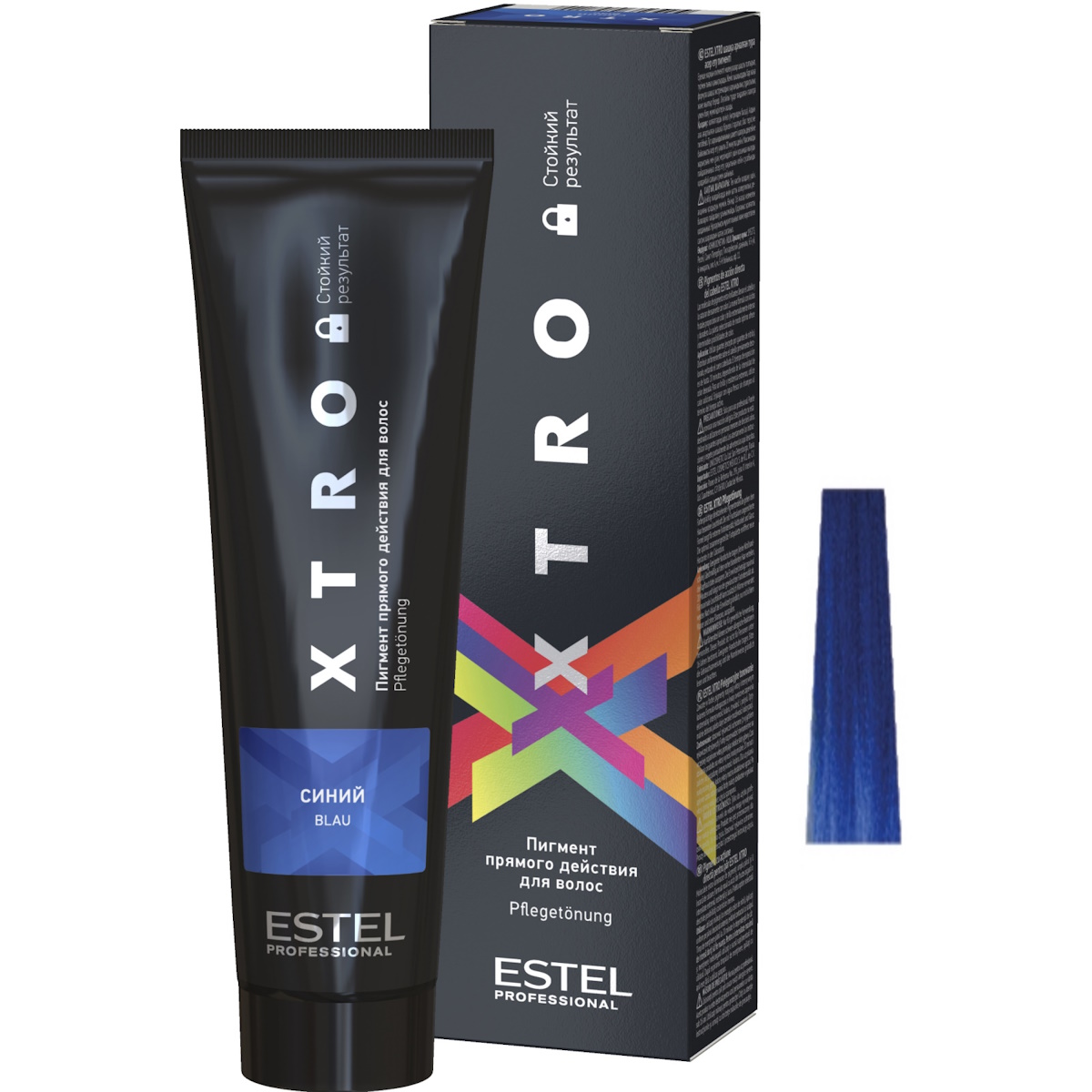 Краска для волос ESTEL XTRO Пигмент прямого действия Black синий 100 мл