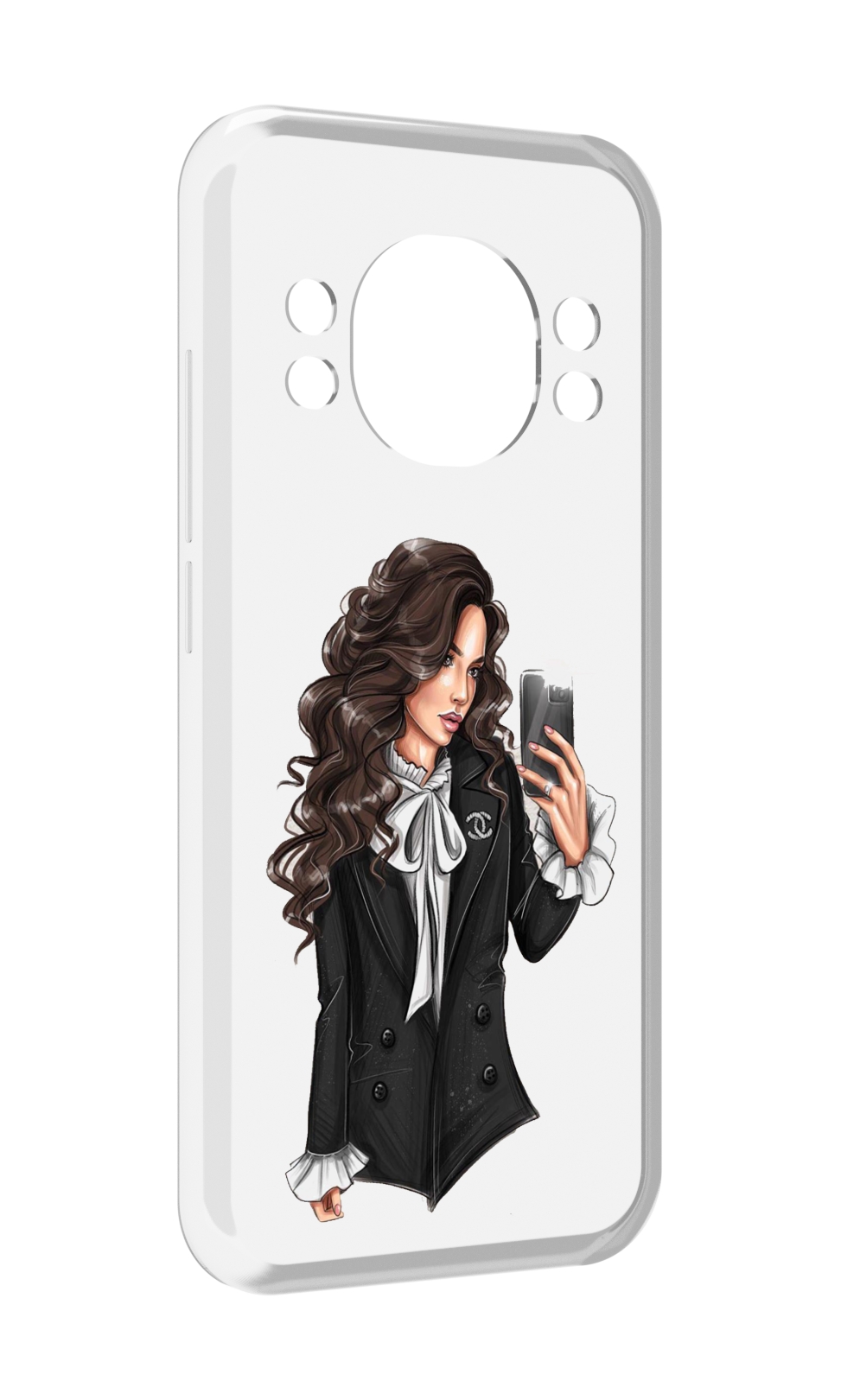 

Чехол MyPads Стильная-девушка для Doogee S98 / S98 Pro, Прозрачный, Tocco