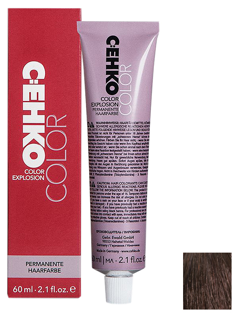 Купить Краска для волос C:EHKO Color Explosion B-BRAUN 386-5 / 75-2 5/75 dark walnut 60 мл