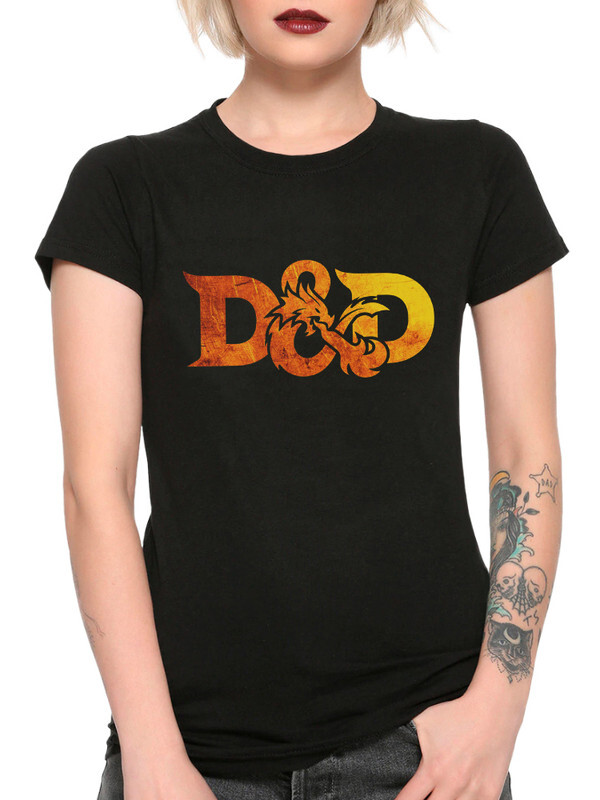 

Футболка женская Dream Shirts Подземелья и Драконы черная 3XL, Подземелья и Драконы