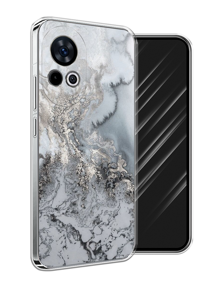 

Чехол Awog на Huawei Nova 12 "Морозная лавина серая", Серый;серебристый, 6123050-1