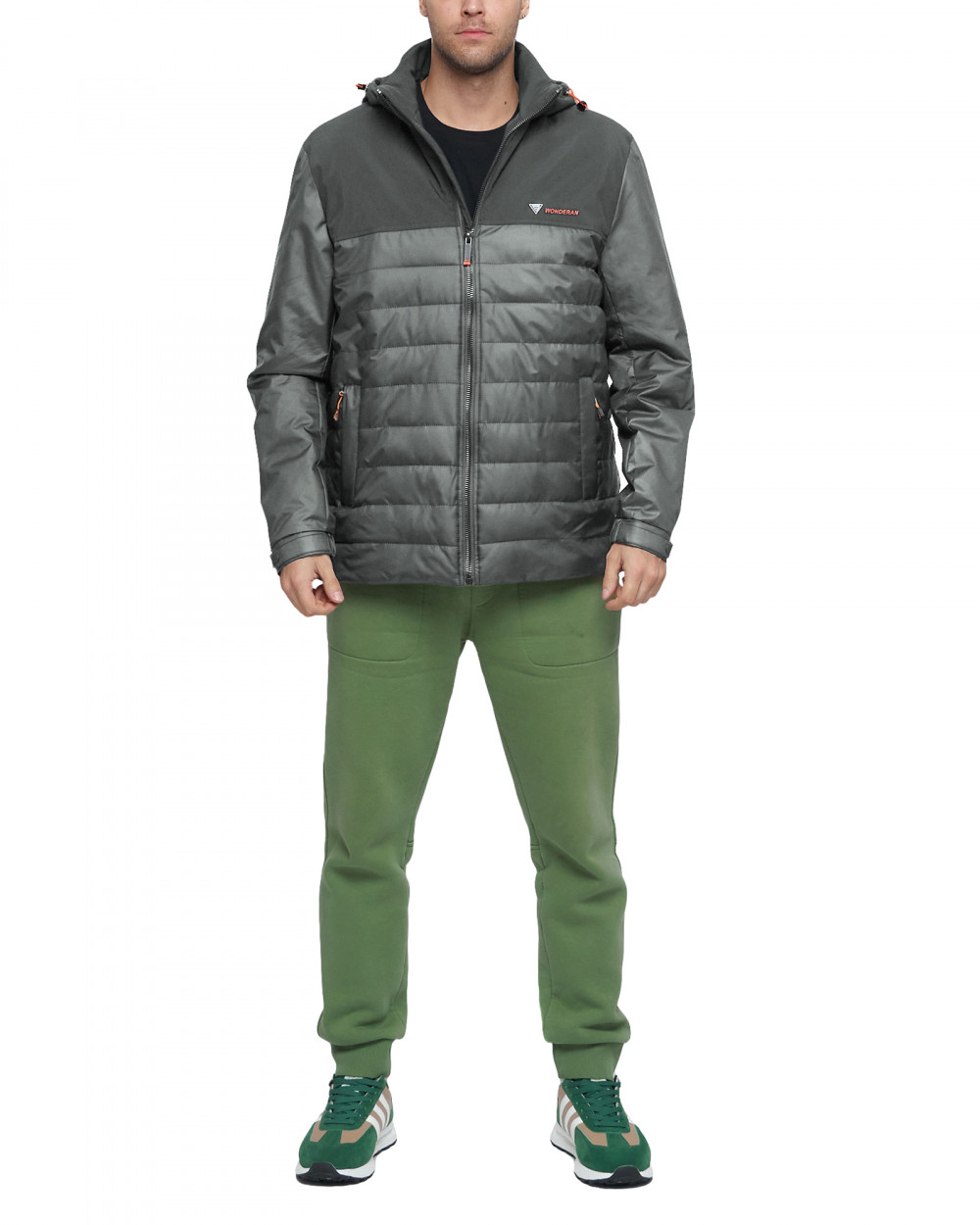 

Куртка мужская NoBrand AD3368 хаки 56 RU, AD3368