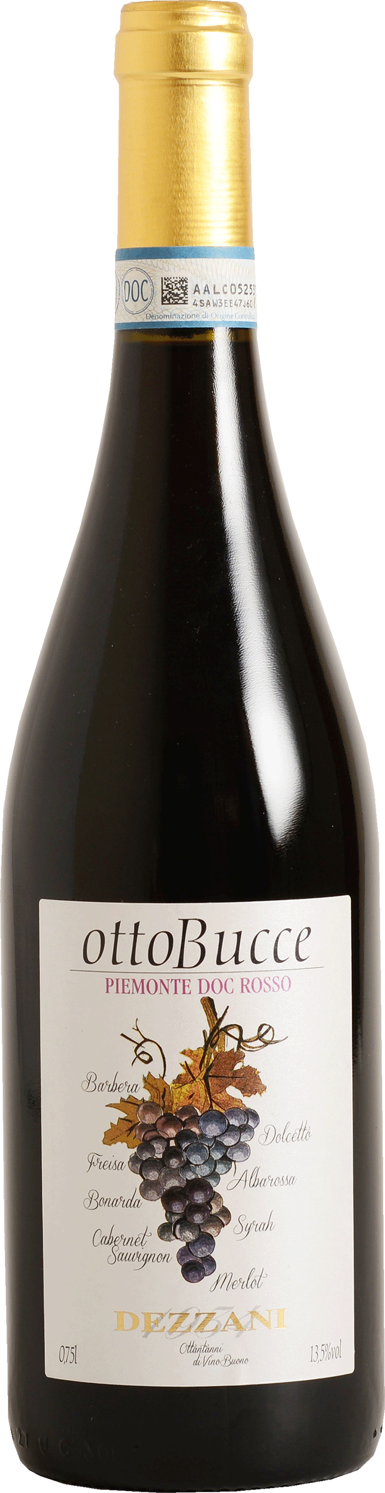 

Вино Otto Bucce Piemonte DOC красное сухое 13,5% 0,75 л