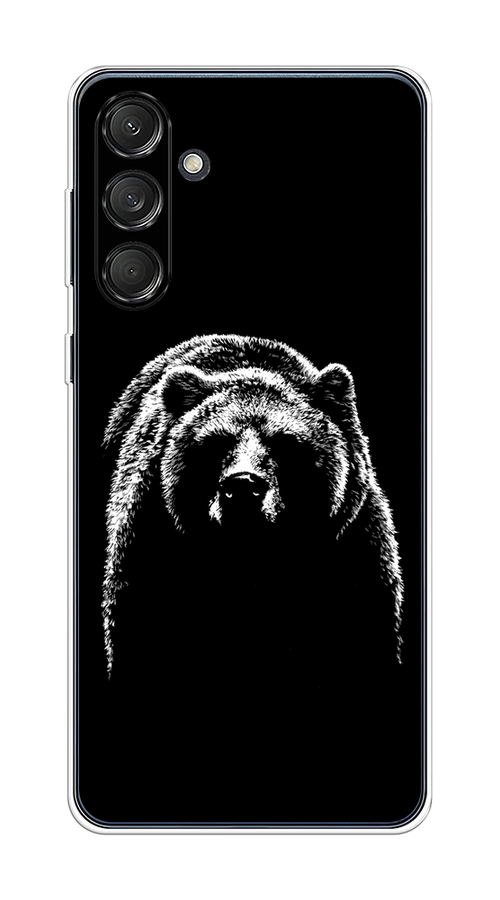 

Чехол на Samsung Galaxy M55 "Медведь в ночи", Белый;черный, 2109650-1