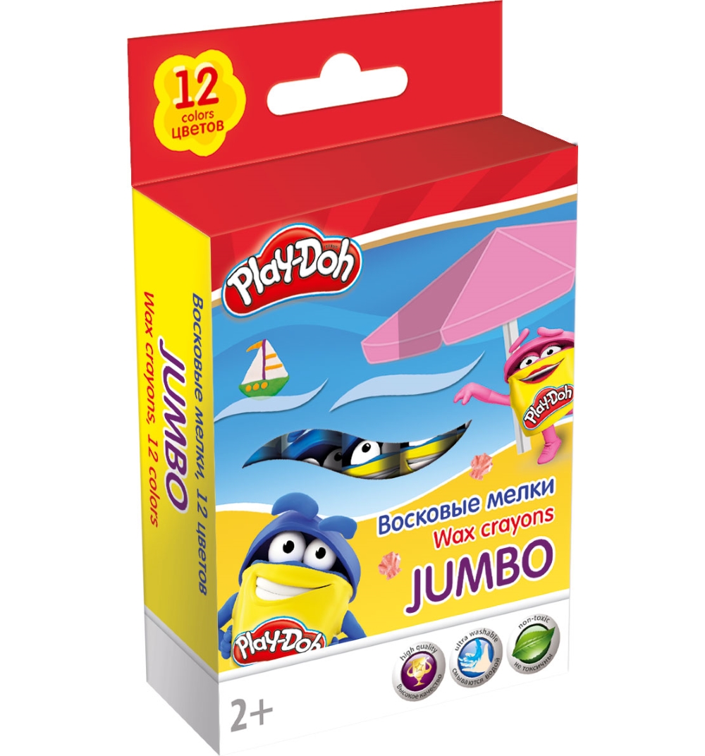 

77772 Play-Doh Jumbo 12 цв. PDEB-US1-JCR-12