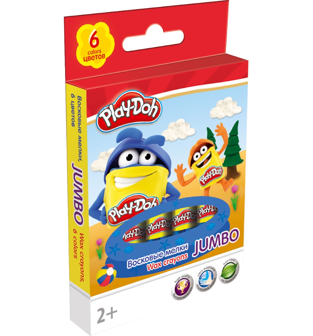 

77772 Play-Doh Jumbo 6 цв. PDEB-US1-JCR-6