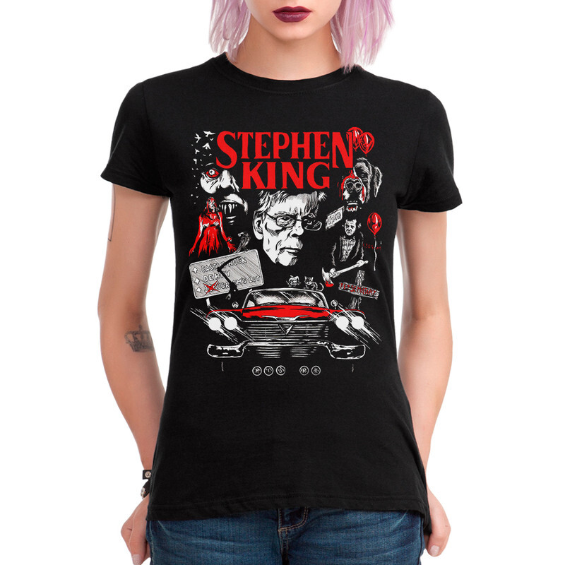

Футболка женская Dream Shirts Стивен Кинг Stephen King 989461111 черная XL, Черный, Стивен Кинг Stephen King 989461111