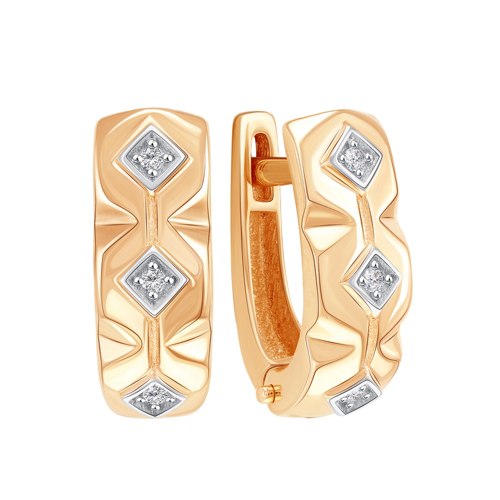 

Серьги из золота 585Gold 302007566, фианит, 302007566