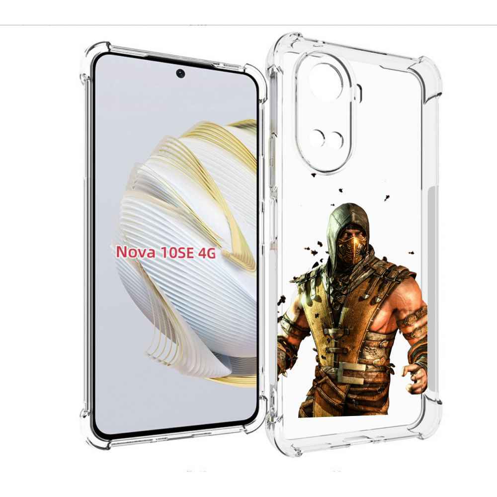 

Чехол MyPads Mortal Kombat scorpion для Huawei Nova 10 SE, Прозрачный, Tocco