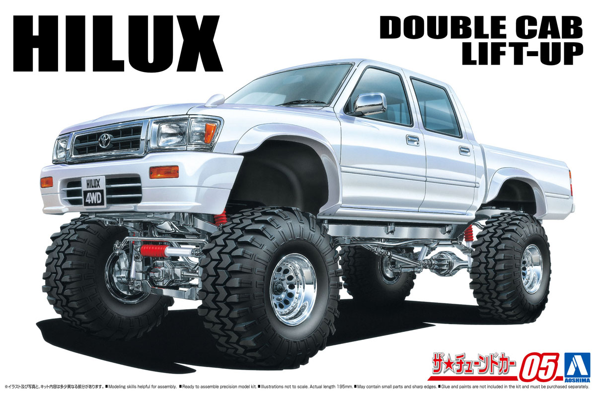 

Сборная модель Aoshima 1/24 Сборная модель Toyota HiLux Pickup Double Cab Lift Up 94 06131